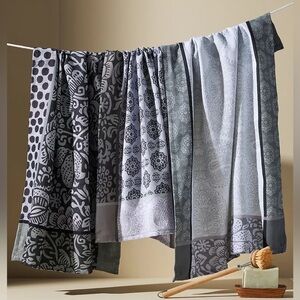 Anthropologie Nifty Jacquard Dish Towels Set of 3